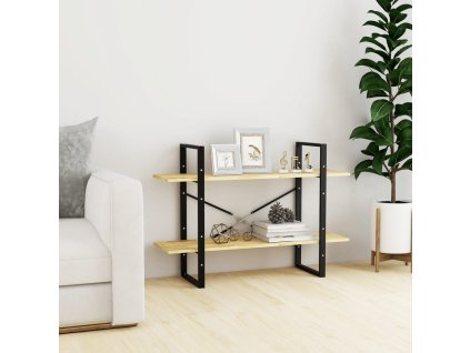vidaXL Knižnica s 2 policami 100x30x70 cm, borovicový masív