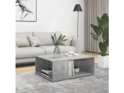 vidaXL Konferenčný stolík, betónovo sivý 90x67x33 cm, kompozitné drevo