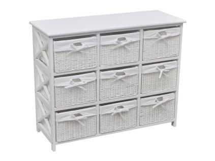 vidaXL Úložná skrinka, biela