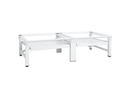 vidaXL Dvojitý podstavec pod práčku a sušičku s vyťahovacími policami