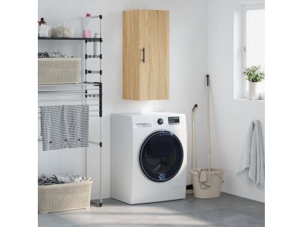 vidaXL Nástenná skrinka sivý dub sonoma 34,5x34x90 cm