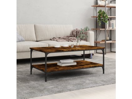 vidaXL Konferenčný stolík dymový dub 100x55x40 cm kompozitné drevo