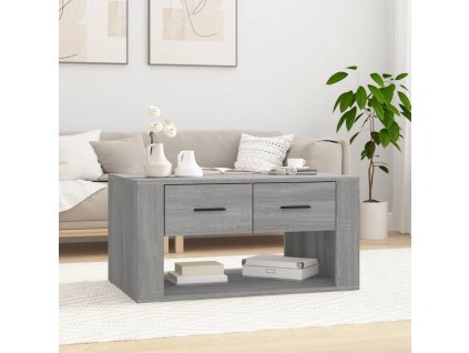 vidaXL Konferenčný stolík sivý sonoma 80x50x40 spracované drevo