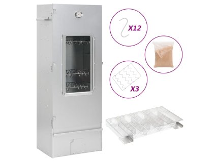 vidaXL Grilovacia udiareň generátor studeného dymu pozinkovaná oceľ