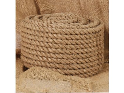 vidaXL Lano zo 100% juty, 20 mm, 50 m