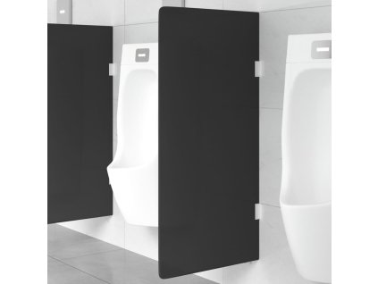 vidaXL Nástenná zástena medzi pisoáre 90x40 cm tvrdené sklo