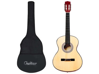 vidaXL Klasická gitara pre začiatočníkov s taškou 3/4 36"