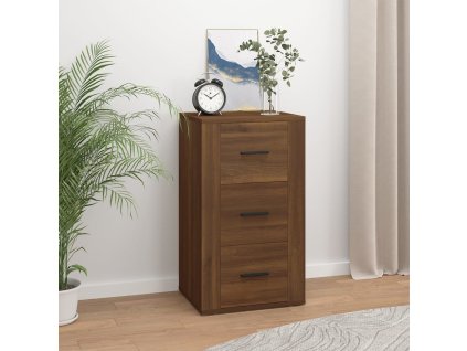 vidaXL Komoda hnedý dub 40x33x70 cm spracované drevo