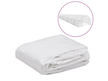 vidaXL Náhradný kryt na skleník (36 m²) 3x12x2 m priehľadný
