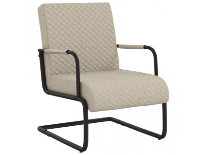 vidaXL Stolička na perovej kostre, svetlosivá umelá koža