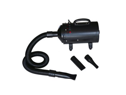 vidaXL Fén na psiu srsť s 3 nadstavcami, čierny 2400 W