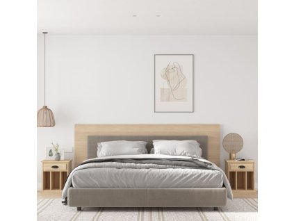 vidaXL Nočné stolíky 2 ks dub sonoma 43x36x50 cm