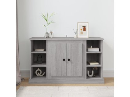 vidaXL Komoda sivý dub sonoma 100x35,5x60 cm spracované drevo