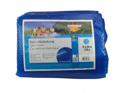 Summer Fun Letná solárna plachta na bazén, okrúhla 450 cm, PE, modrá