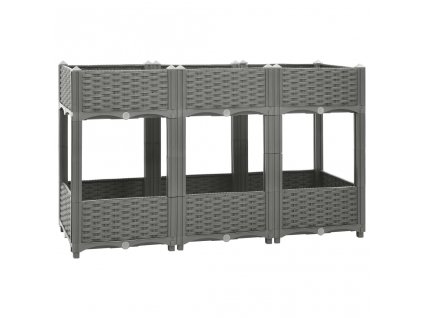 vidaXL Vyvýšený záhon 120x40x71 cm polypropylén