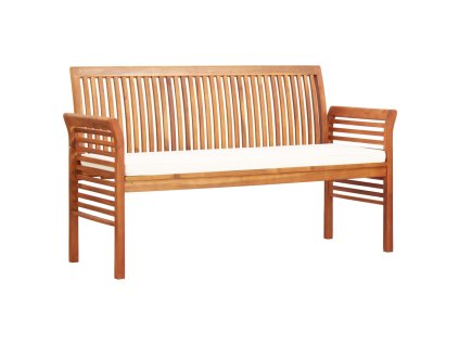 vidaXL 3-miestna záhradná lavica s vankúšmi 150 cm akáciový masív