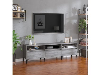 vidaXL TV skrinka sivý dub sonoma 150x30x44,5 cm kompozitné drevo