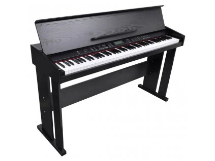 vidaXL Elektrický klavír/digitálne piáno s 88 klávesmi & hudobným stojanom