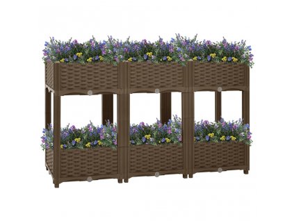 vidaXL Vyvýšený záhon 120x40x71 cm polypropylén