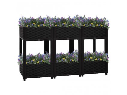 vidaXL Vyvýšený záhon 120x40x71 cm polypropylén