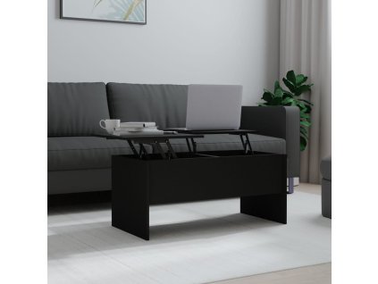 vidaXL Konferenčný stolík čierny 102x50,5x46,5 cm spracované drevo