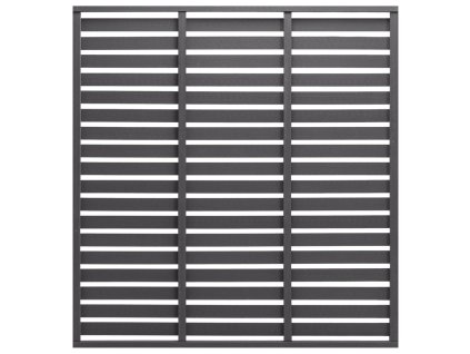 vidaXL Plotový panel WPC 180x180 cm sivý