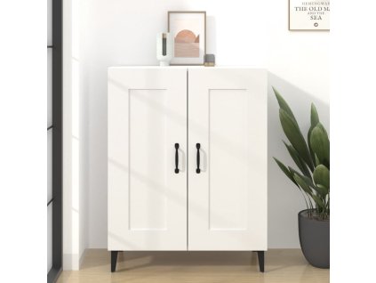 vidaXL Komoda biela 69,5x34x90 cm spracované drevo