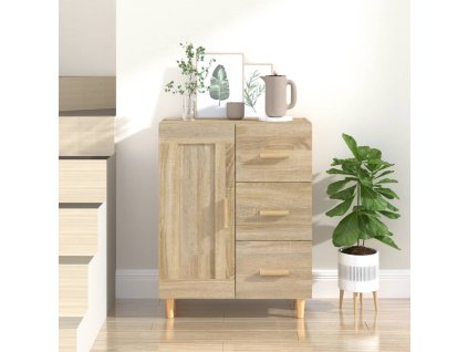 vidaXL Komoda vo farbe dubu sonoma 69,5x34x90 cm spracované drevo