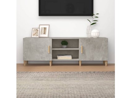 vidaXL TV stolík betónovo-sivý 150x30x50 cm spracované drevo