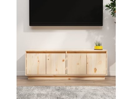 vidaXL TV skrinka 110x34x40 cm masívna borovica