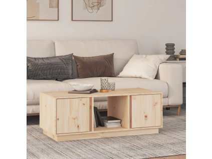 vidaXL Konferenčný stolík 110x50x40 cm borovicový masív