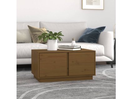 vidaXL Konferenčný stolík medovo-hnedý 80x50x40 cm borovicový masív
