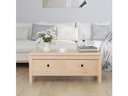 vidaXL Konferenčný stolík 100x50x40 cm borovicový masív