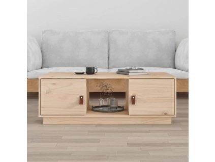 vidaXL Konferenčný stolík 100x50x35 cm borovicový masív