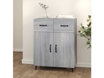 vidaXL Komoda sivý dub sonoma 69,5x34x90 cm kompozitné drevo