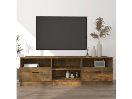 vidaXL TV skrinka dymový dub 150x33,5x45 cm spracované drevo