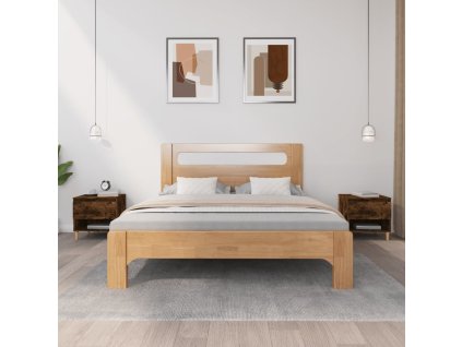 vidaXL Nočné stolíky 2 ks dymový dub 50x46x50 spracované drevo