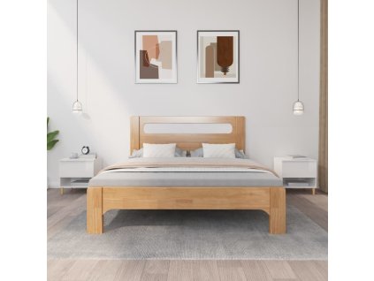 vidaXL Nočné stolíky 2 ks lesklé biele 50x46x50 cm spracované drevo