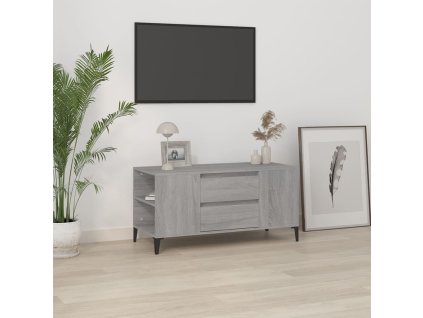 vidaXL TV skrinka sivý dub sonoma 102x44,5x50 cm spracované drevo