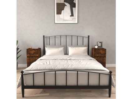 vidaXL Nočné stolíky 2 ks dymový dub 40x35x70 cm