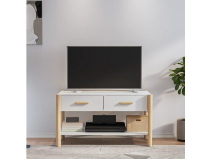 vidaXL TV skrinka biela 82x38x45 cm spracované drevo