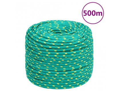 vidaXL Lodné lano zelené 10 mm 500 m polypropylén