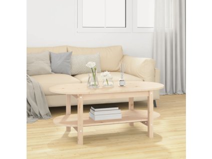 vidaXL Konferenčný stolík 110x55x45 cm borovicový masív