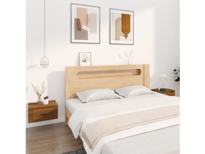 vidaXL Nástenné nočné stolíky 2 ks hnedý dub 50x36x25 cm