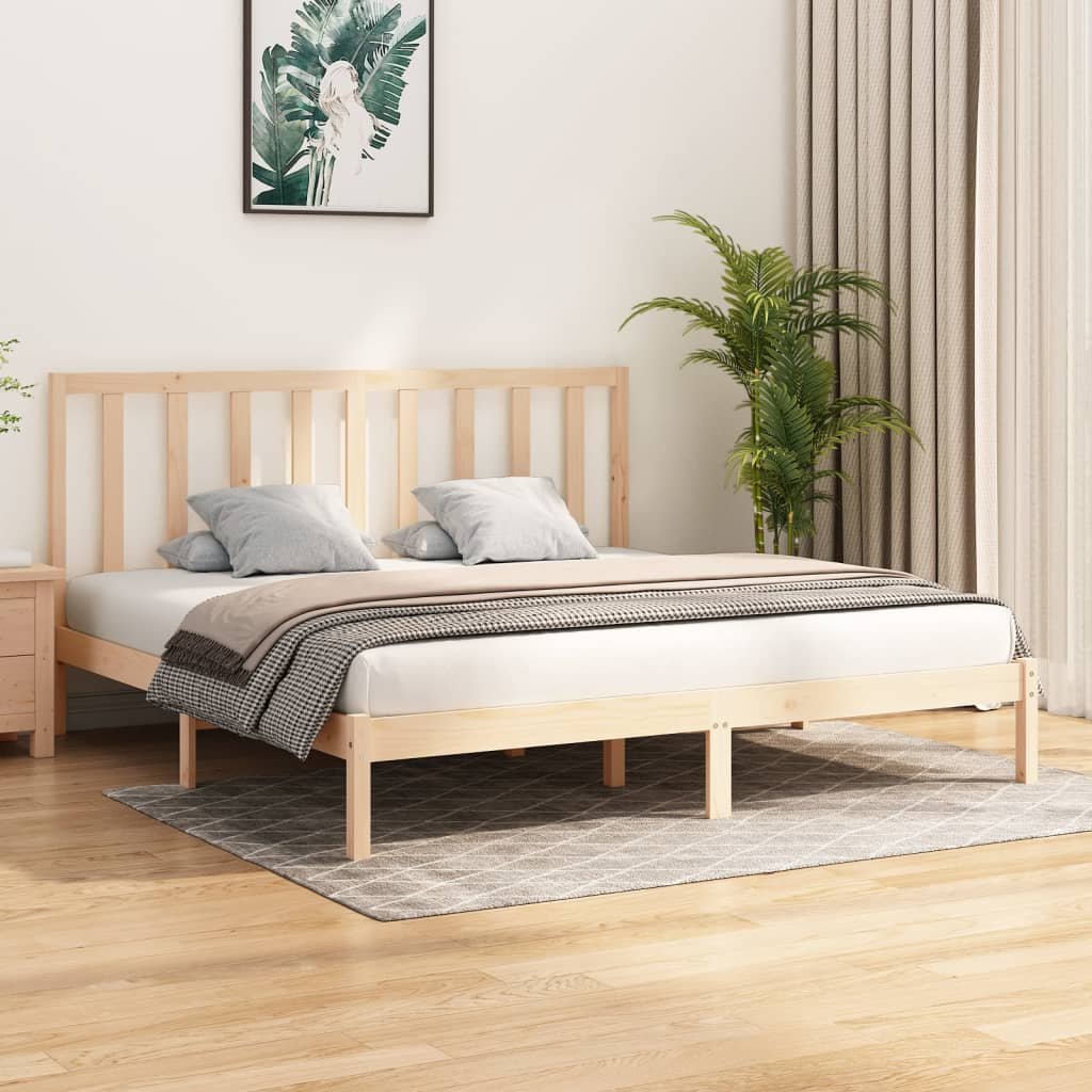 vidaXL Posteľný rám borovicový masív 200x200 cm