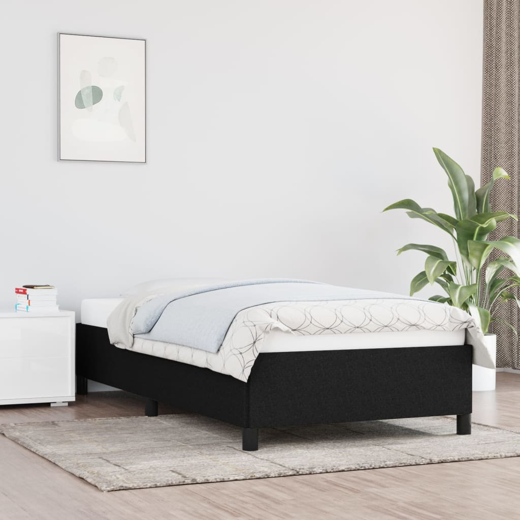 vidaXL Posteľný rám čierny 80x200 cm látka