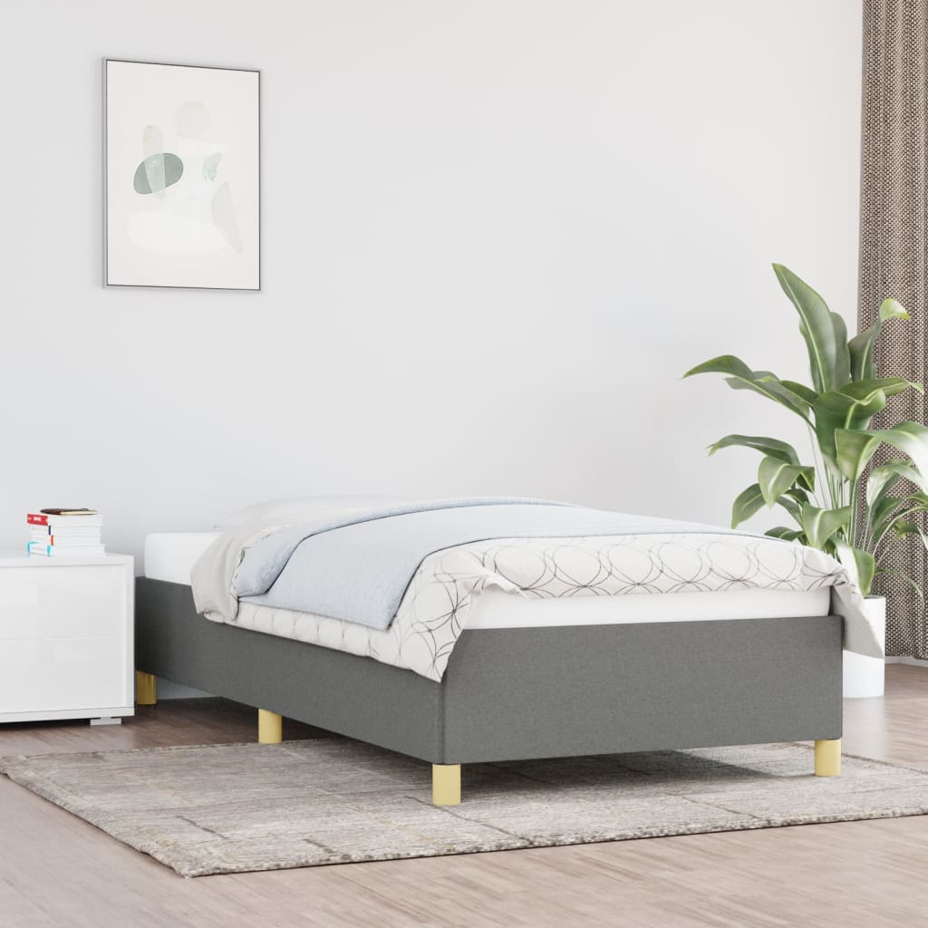 vidaXL Posteľný rám tmavosivý 80x200 cm látka