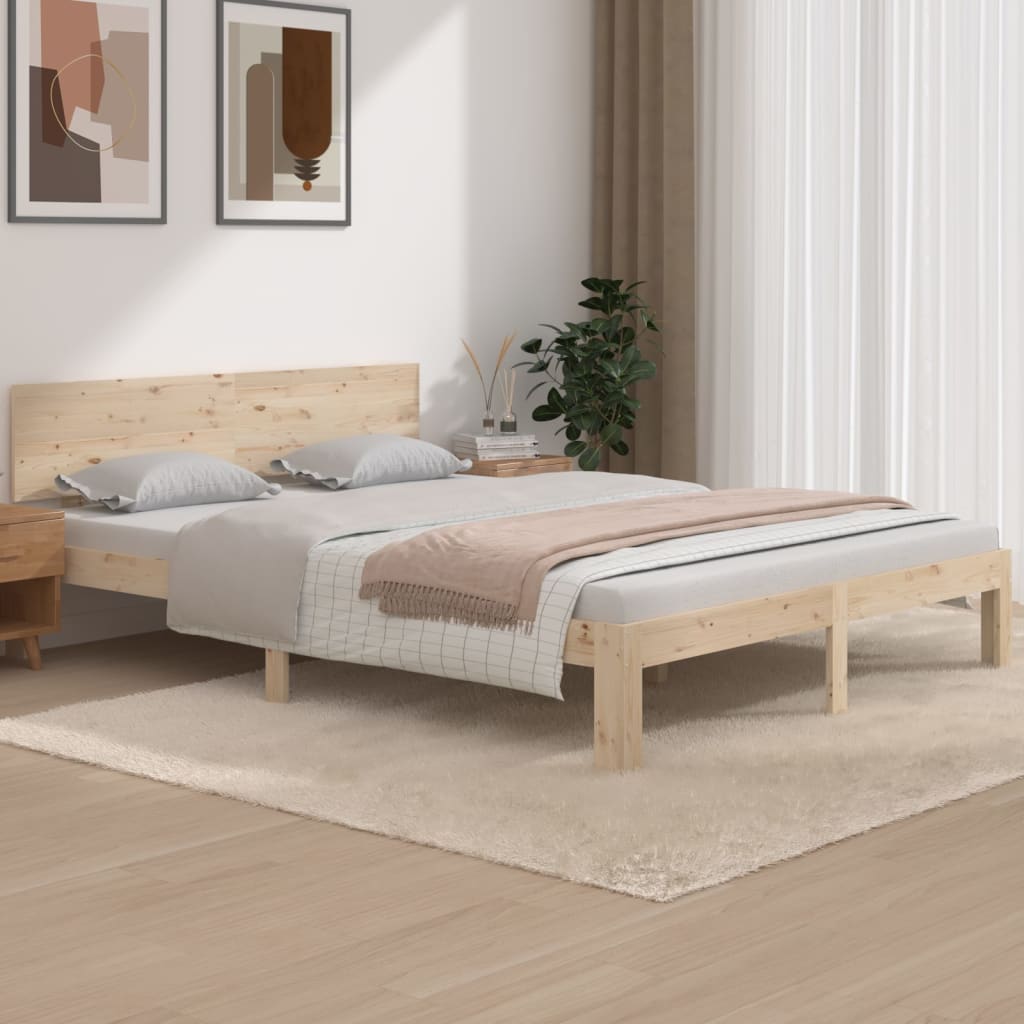 vidaXL Rám postele masívne drevo 150x200 cm 5FT King