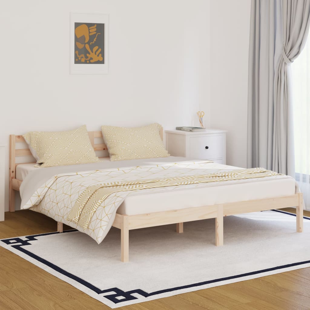vidaXL Posteľný rám borovicový masív 160x200 cm