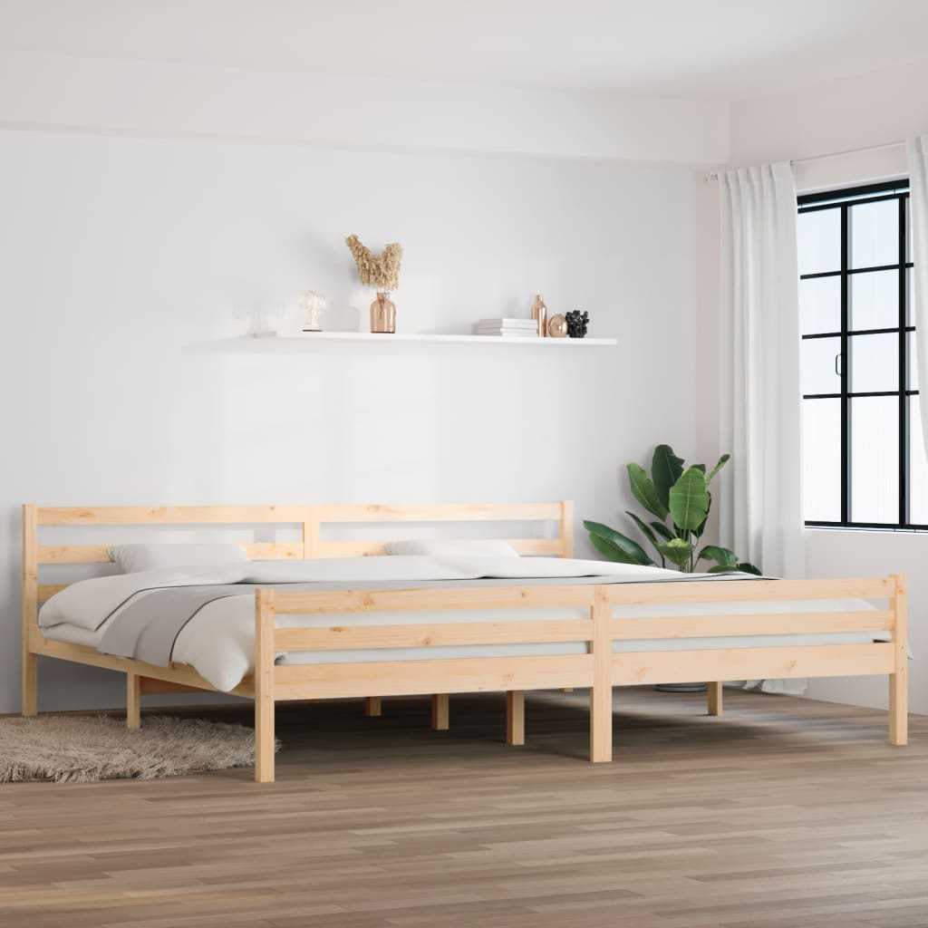 vidaXL Posteľný rám masívne drevo 200x200 cm